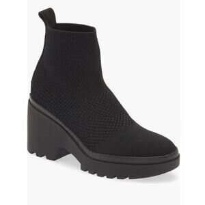 Eileen Fisher Korma Black Stretch Booties size 8 Ankle Booties
